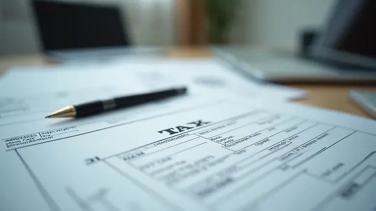 Formularze podatkowe na biurku